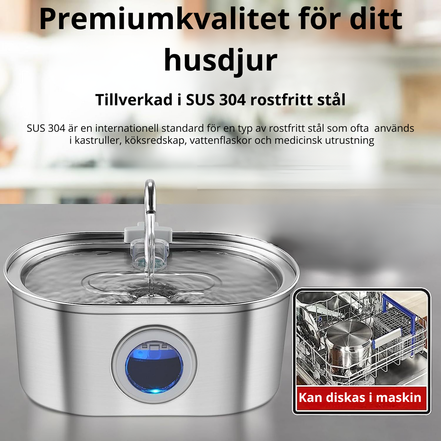 Vattenautomat i Rostfritt StÄl